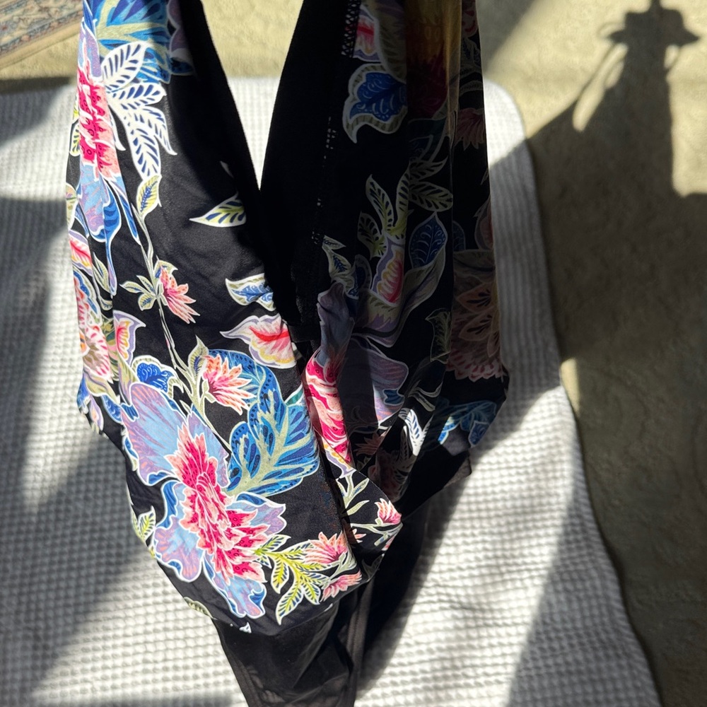 Apt 9 Floral Halter One-Piece Swimsuit - Size Large NWT - Picture 10 of 12
